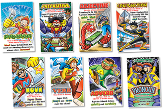 Picture of Parts of speech superheroes