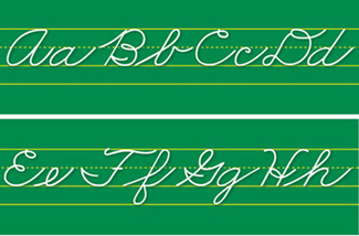 Picture of Alphabet lines traditional cursive