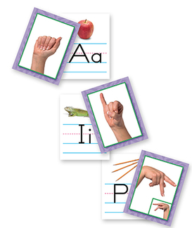 Picture of Resource bundles american sign  language alphabet cards