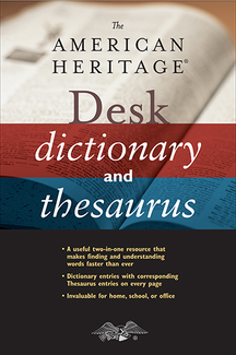 Picture of The american heritage desk  dictionary and thesaurus