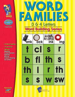 Picture of Word families 3 & 4 letters