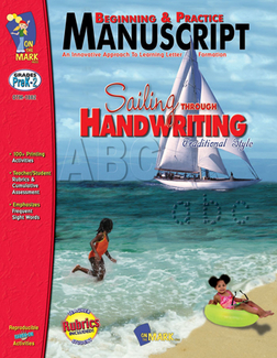 Picture of Sailing through handwriting trad  style beginning & prac manuscript