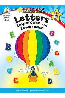 Picture of Letters uppercase & lowercase home  workbook gr pk-k
