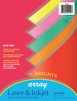 Picture of Array multipurpose 100sht bright  colors 20lb paper