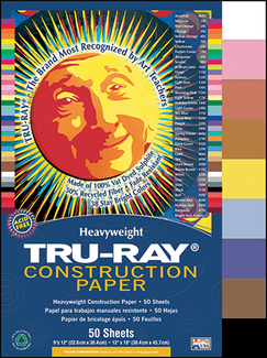 Picture of Tru ray 9 x 12 assorted 50 sht  construction paper