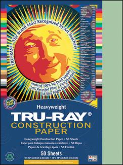 Picture of Tru ray 12 x 18 light green 50 sht  construction paper