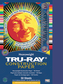 Picture of Tru ray 12 x 18 royal blue 50 sht  construction paper