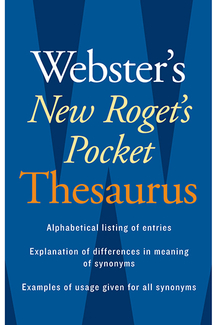 Picture of Websters new rogets thesaurus  pocket edition