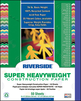 Picture of Riverside 9x12 blue 50 sht  construction paper