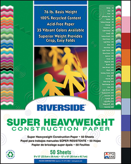 Picture of Riverside 9x12 assorted 50 sht  construction paper