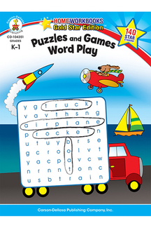 Picture of Puzzles & games word play home  workbook gr k-1