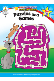 Picture of Puzzles & games home workbook gr 1