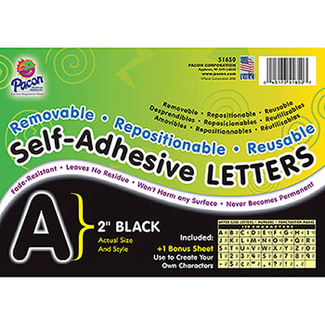 Picture of Self adhesive letter 2in black