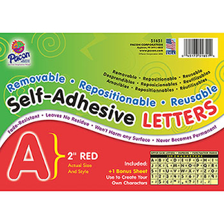 Picture of Self adhesive letter 2in red