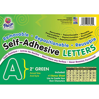 Picture of Self adhesive letter 2in green