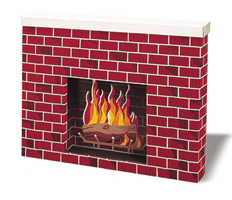 Picture of Corrugated fireplace 38x7x30