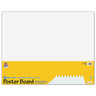 Picture of White poster board 22x28 10 sheets