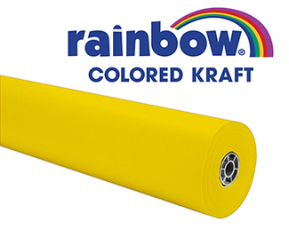 Picture of Yellow rainbow kraft roll 1000 ft
