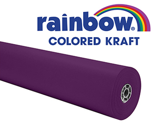 Picture of Purple 36x1000 rainbow kraft roll