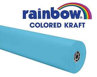 Picture of Rainbow kraft roll 100ft sky blue