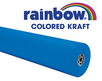 Picture of Rainbow kraft roll 100ft brite blue