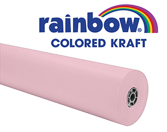 Picture of Rainbow kraft roll 100ft pink