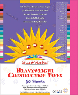 Picture of Sunworks 9x12 hot pink 50ct  construction paper