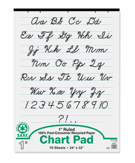 Picture of S a v e chart pad 1in rule
