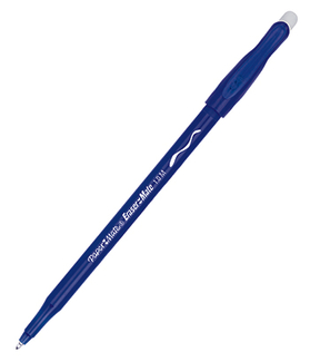 Picture of Papermate erasermate pen blue 12 ct