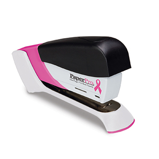 Picture of Paperpro compact pink ribbon  stapler