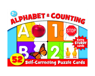 Picture of Abc & 123 self correcting card box  set deluxe