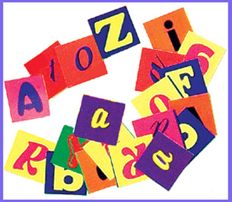 Picture of Alphabet pasting pieces