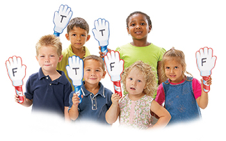 Picture of Hands up dry erase answer boards