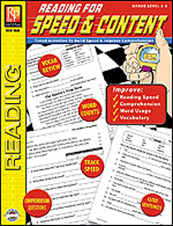 Picture of Reading for speed & content  gr 2-3