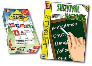 Picture of Survival signs & symbols flash  cards