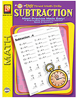 Picture of Easy timed math drills subtraction