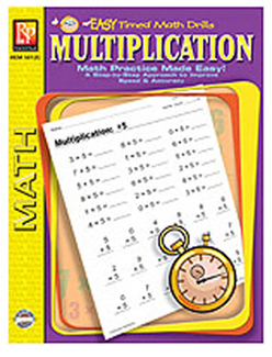 Picture of Multiplication easy timed math  drills
