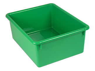 Picture of 5in stowaway letter box green no  lid 13 x 10-1/2 x 5