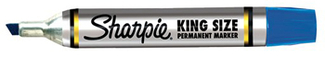 Picture of Sharpie king size permanent marker  blue