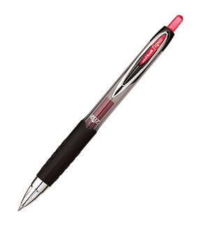 Picture of Uni ball gel 207 retractable gel  pen medium point red