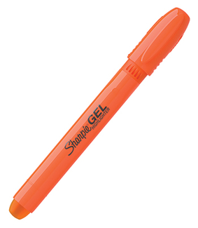 Picture of Sharpie gel orange fluorescent  highlighter