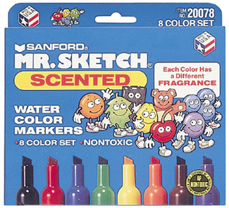 Picture of Marker set scented 8 color  watercolor