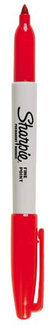 Picture of Marker sharpie fine red