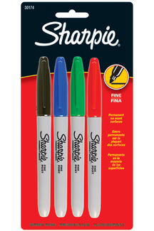Picture of Sharpie fine 4 color set carded