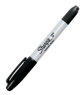 Picture of Sharpie twin tip black permanent  marker