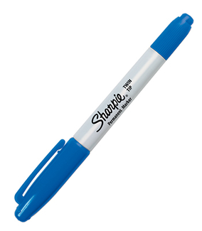 Picture of Sharpie twin tip blue permanent  marker