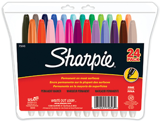 Picture of Sharpie fine felt point 24 color  set markers