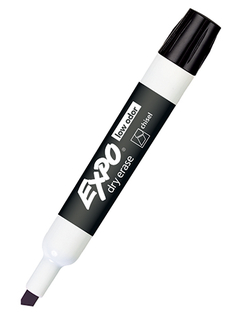 Picture of Expo 2 low odor dry erase marker  chisel tip black