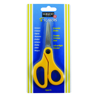 Picture of Childs safety scissors 5 in blunt  tip on card left or right handed