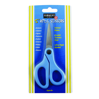 Picture of Childs safety scissors 5 in pointed  tip on card left or right handed